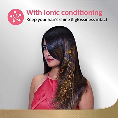 Philips Advanced KeraShine Straightener BHS378/10 | ThermoProtect Technology with 6 LED Temp Setting | Frizz-Free Shiny Smooth Hair (Pink) - Image 5