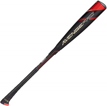 Axe Bat 2022 Avenge Pro (-10, 2-5/8) USABat Baseball Bat, 2-Piece Composite, Black/Red/Gold