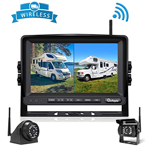 Wireless Backup Camera DVR for RV Truck Trailer Pickup Camper Tractor with Monitor