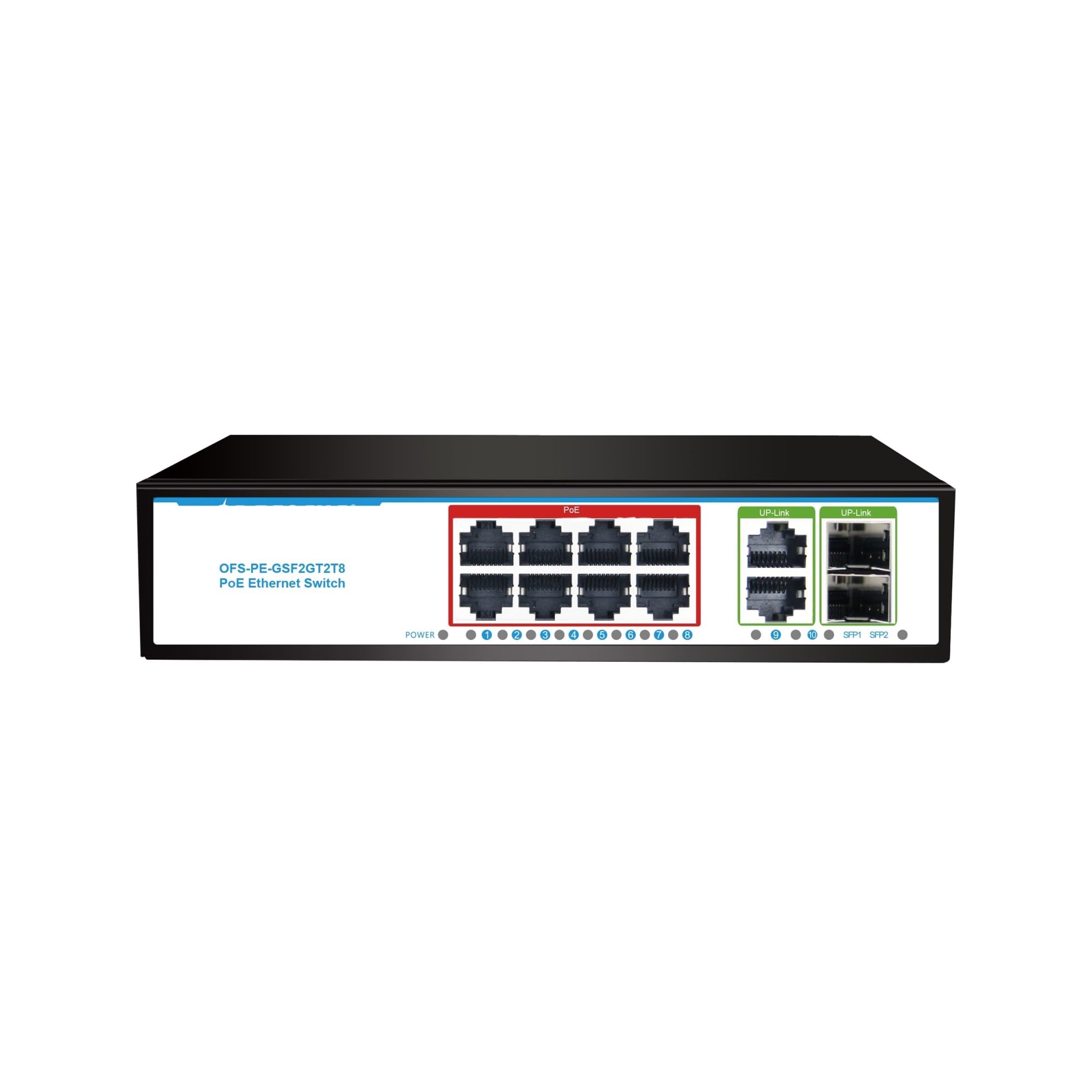 Switch PoE+ SFP Gigabit 120W boîtier durable pour infrastructure réseau fluide