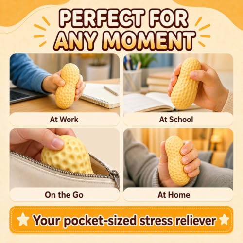 MEBSJY Squishy Cacahuète 2 PCS huasheng, vue 4 sur 7