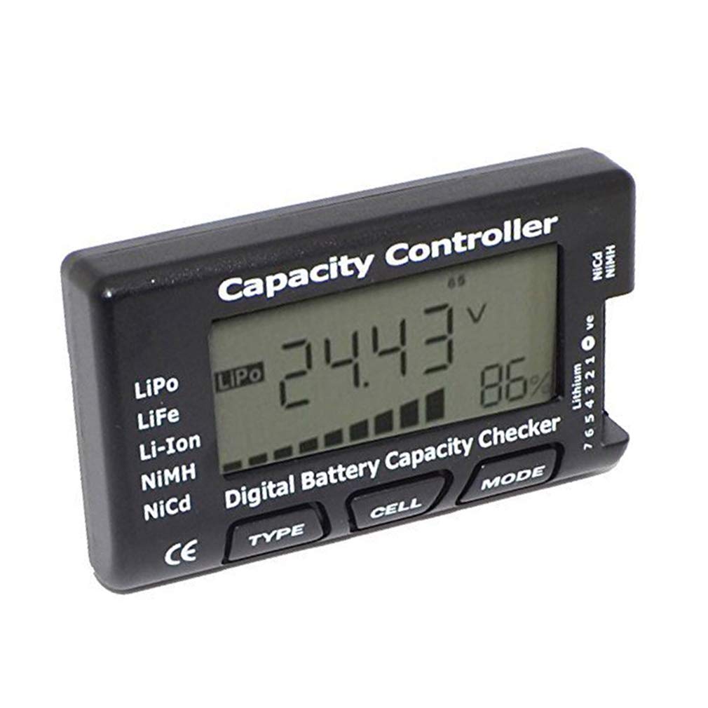 Hailege LiPo LiFe Li-Ion NiMH Nicd Cell Meter Digital Battery Capacity Meter Power Test CellMeter-7 Digital Battery Capacity Checker LiPo LiFe Li-ion NiMH Nicd
