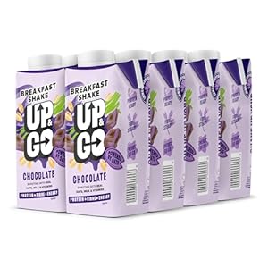UP & GO Breakfast Drink – Chocolate, High Protein, Calcium & Fibre (300ml x 8 Bottles)