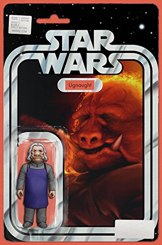 Star Wars #35 Comic Book with Ugnaught Action Figure Art on Cover by John Tyler Christopher (Not an Actual Toy)