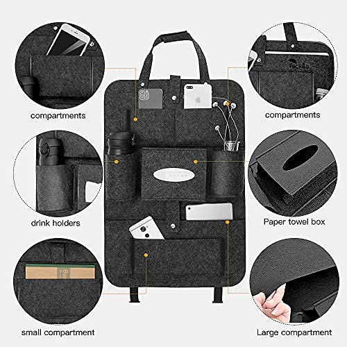Oneyus Car Seat Organiser, Car Organiser Large Car Organiser Back Seat For Kids Ultifunctional - View #7