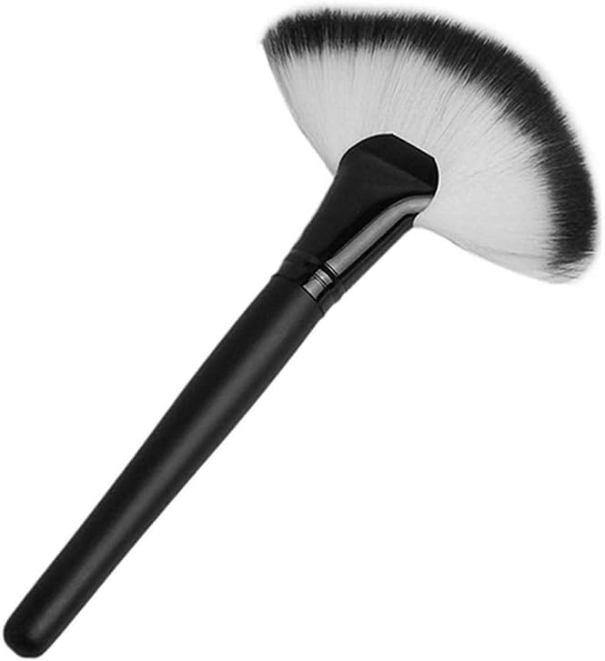 PULABO Simple and Sophisticated DesignLarge Fan Shape Powder Makeup Brush Foundation Powder Blush Contour Brush Multifunction Cosmetic Brushes Superiorâ€‚Quality and Creative : Beauty & Personal Care