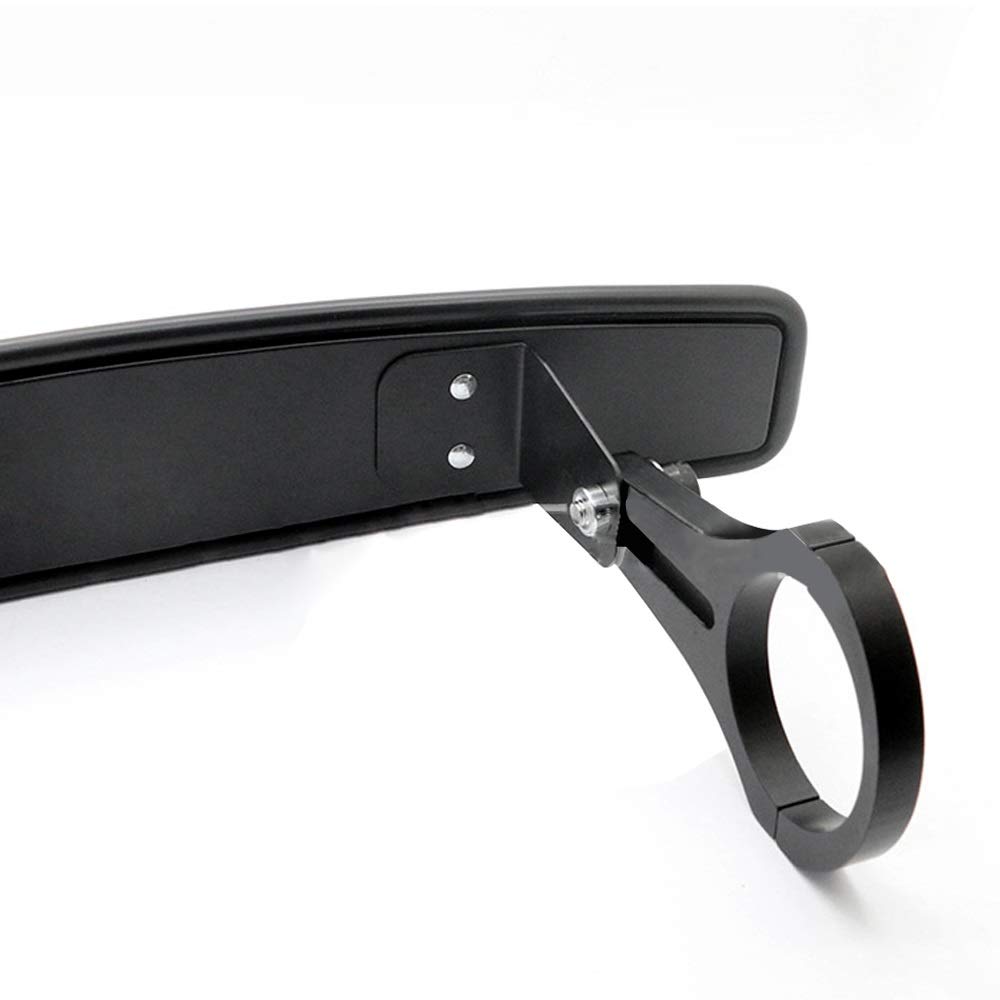 Auzkong Specchi UTV Specchietti retrovisori laterali con supporti da 1,75 pollici o 2 pollici Compatibile con UTV Polaris Ranger RZR XUV con vetro temperato infrangibile ad alto impatto Nero 1 paio