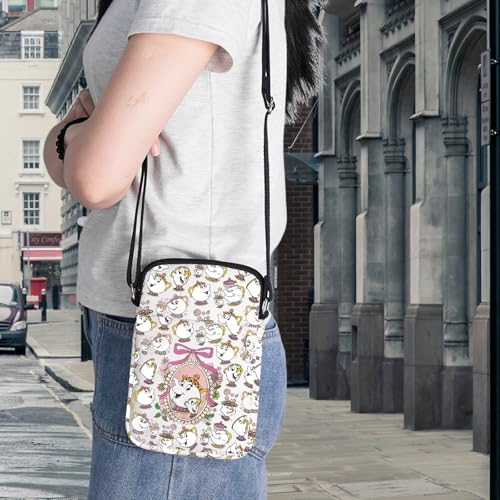 BWWKTOP Mrs Potts & Chip Crossbody Bag Mrs Potts Inspired Gifts Tea Pot and Cup Shoulder Bag Chip Merchandise 5