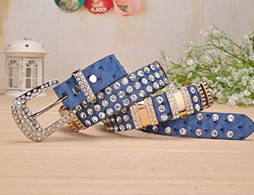 TIPINOICE Women's Western Cowgirl Rhinestone Studded Bling Belt, Length 41 inch3