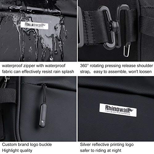 Rhinowalk Multifunction Bike Handlebar Bag Front Bag Bicycle Frame Bag Waterproof Shoulder Bag Handbag Waist Bag #TOP4