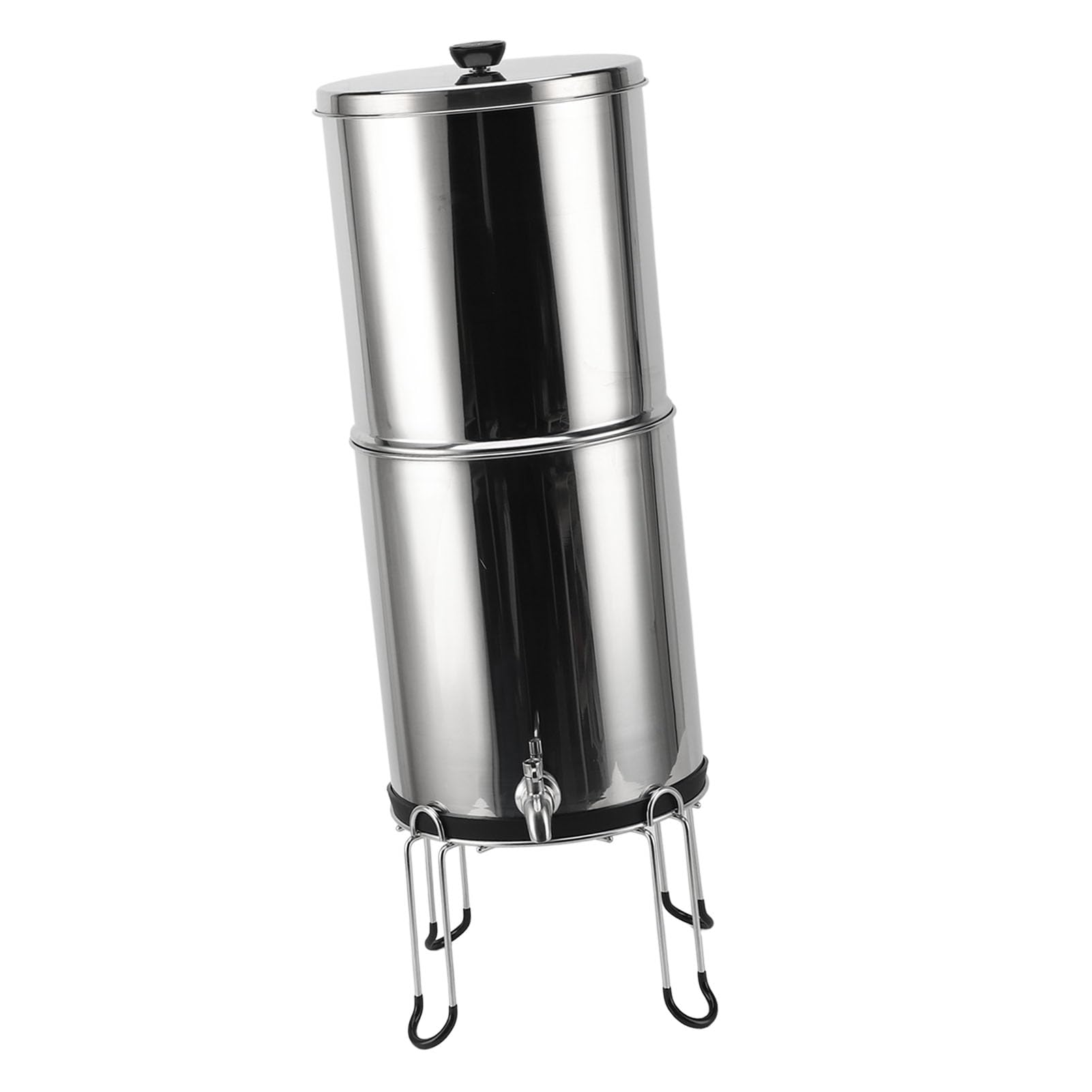 Struttura di Filtraggio dell'Acqua in Acciaio Inossidabile, Filtrazione a Gravità 2,9 GAL con Grande Capacità per Campeggio, Leggero e Portatile per Uso Versatile