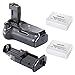 Produktbild Neewer® Pro Batteriegriff Akkugriff Battery Grip für Canon EOS 550D 600D 650D 700D/ Rebel T2i T3i T4i T5i SLR Digitale Kameras, Set beinhaltet:1x BG-E8 Batterie Griff + 2x LP-E8 Li-Ion Akku