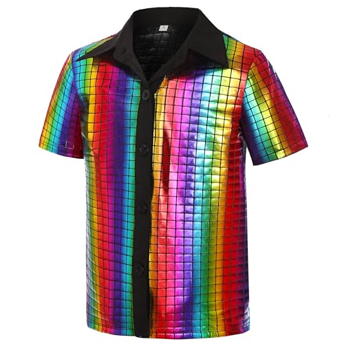 Disfraz disco 70s para niños talla 5-7 años miniatura 2