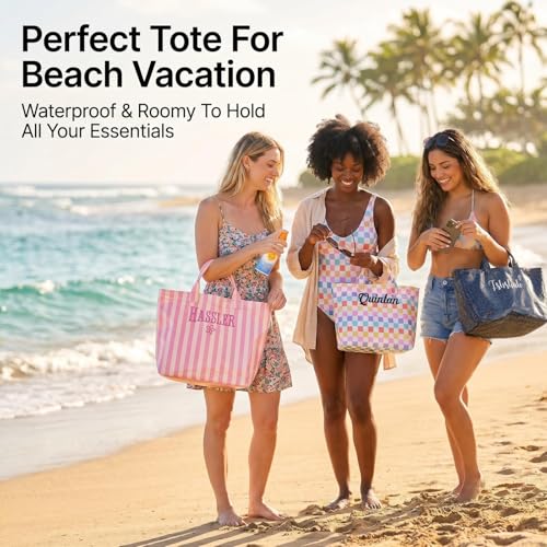Bolso tote de PVC personalizado bordado impermeable miniatura 2