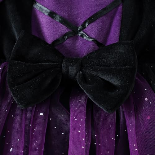 Disfraz de Bruja para Niñas Pequeñas con Vestido y Capa miniatura 4