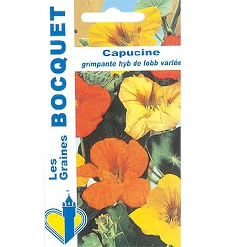 Sachet de graines de Capucine grimpante Hyb de Lobb variée - 5 g - fleur annuelle - LES GRAINES BOCQUET Cover