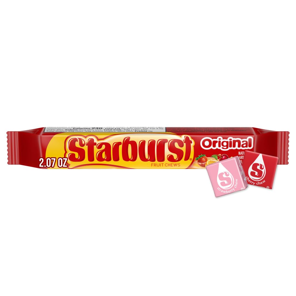 STARBURST Original Fruit Chews Chewy Candy, Full Size, 2.07 oz