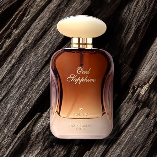 Image of Fanatic OUD Sapphire Perfume for Men & Women 100ml Luxury Vanilla Eau De Parfum with Long Lasting Unisex Fragrance for Everyday Use.