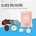 Glass Polishing Kit, Cerium Oxide Polishing Powder Felt Polishing Wheel Set for Windscreen and Glass