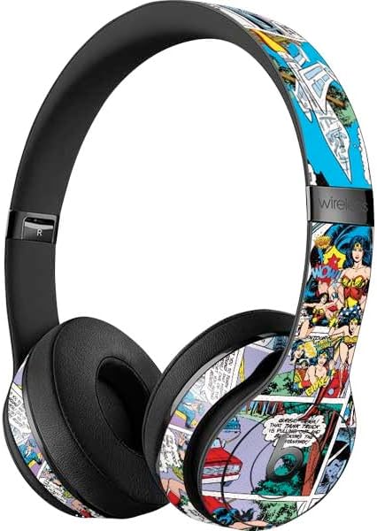 Skinit Decal Audio Skin Compatible with Beats Solo 3 Wireless - Officially Licensed DC Comics Wonder Woman Comic Blast Design
