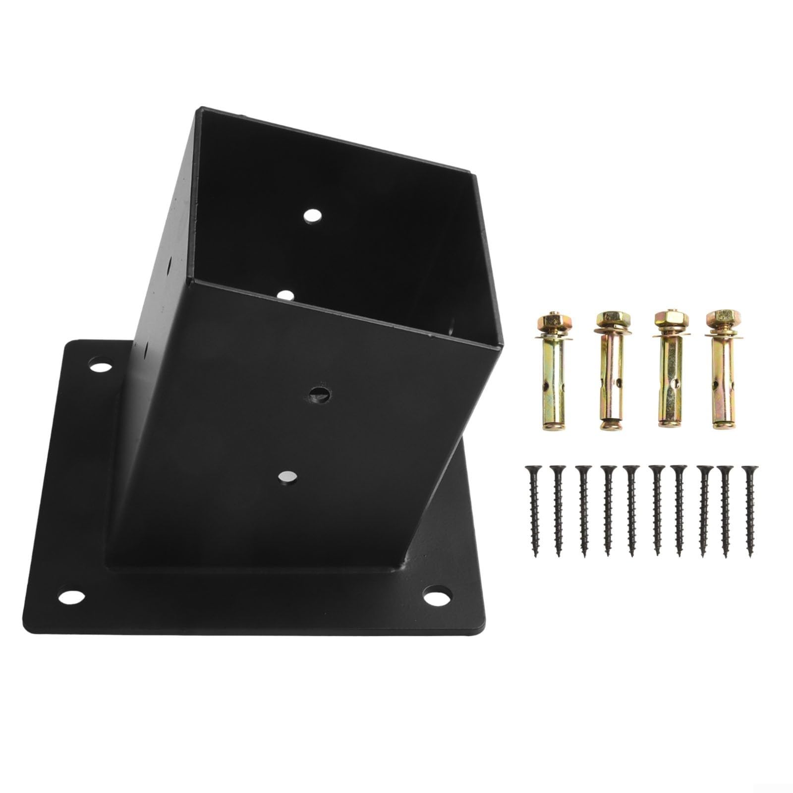Kit de soporte de pared ajustable para postes de madera, ideal para estructuras al aire libre y fácil instalación