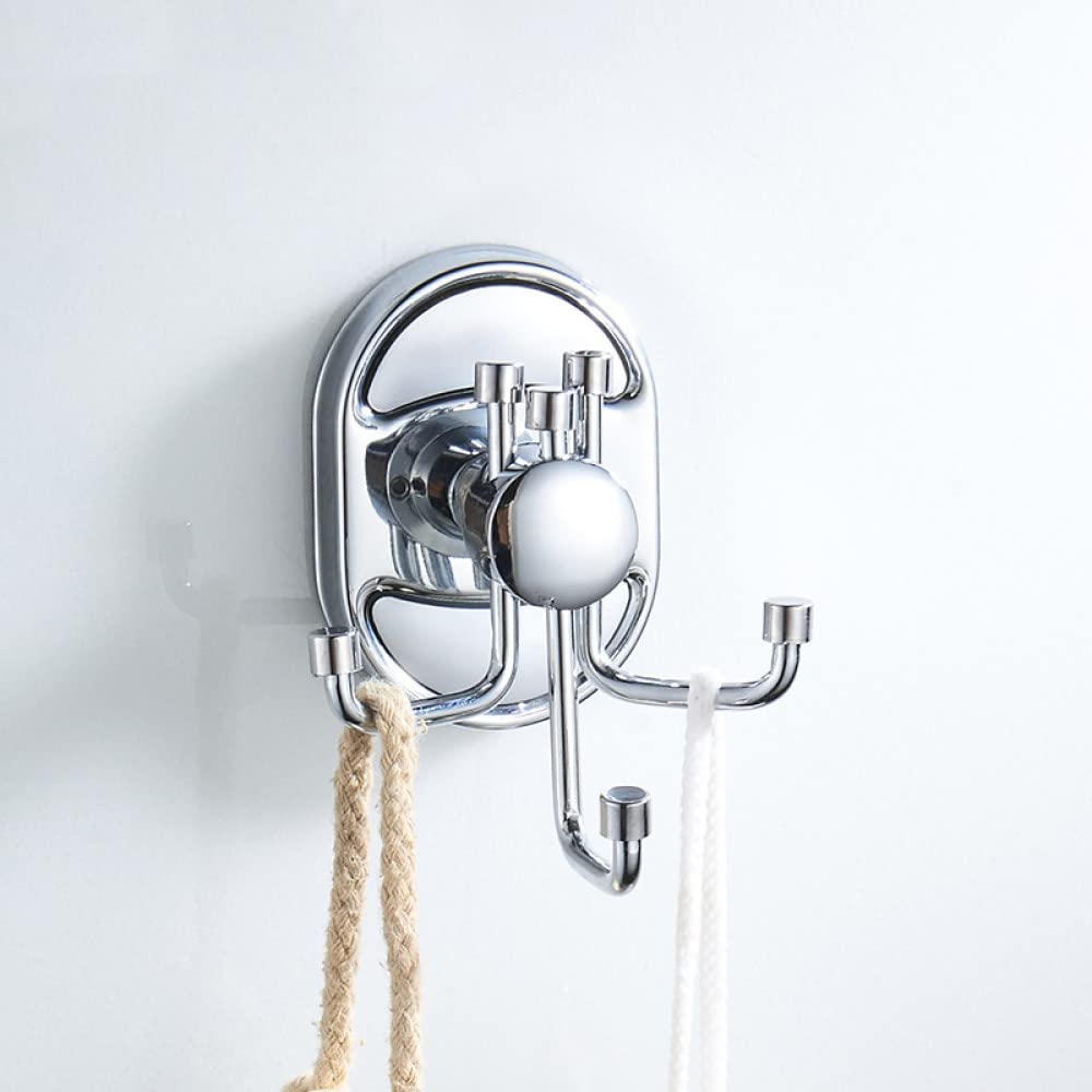 Crochet à peignoir matériel de salle de bain avec triple patère chromée L1905