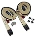 RatchetStrap.Com 2 pc Wind Strap Kit Hot Tub Secure ACW Loc Spa Hurricane Tie Down 10 Ft - Tan