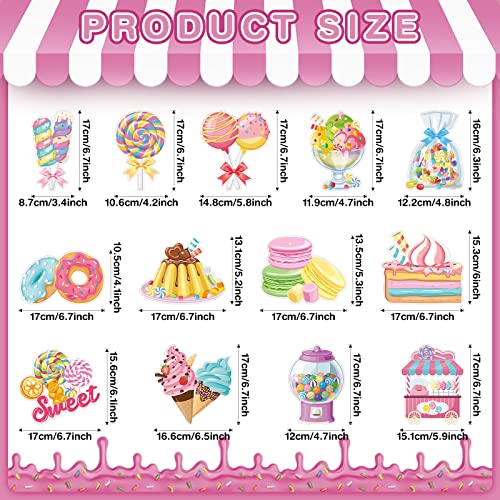 55 Pcs Sweet Candyland Party Decoration