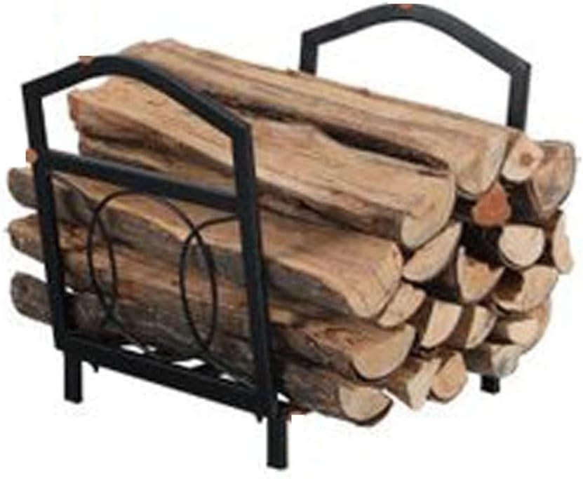 Outdoor Fireplace Firewood Rack Stand Metal Wood Pile Storage Heavy Duty Logs Holder Organizer Outdoor Indoor Stacker Storage Rack,