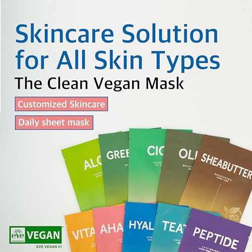 Barulab Premium The Clean Vegan Mask 10 Pack Hydrating Moisturizing Soothing Exfoliating Anti-Aging Illuminating Anti-Blemish Nourishing Facial Beauty Sheet Mask For All Skin Types Korean Skincare thumb #1