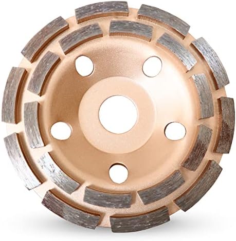 VARENO Diamond Concrete Grinding Wheel 5 inch for Polishing and Cleaning Stone Concrete Surface, Cement, Marble, Rock, Granite, and Thinset Removing, Angle Grinder Wheels Cup
