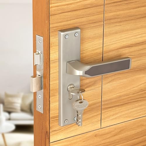 Image of LAPO Strong Door Lock for Daily Use | 45x45mm Lock Body | 60mm Cylinder | Fits 30-50mm Door Thickness | Designed for Left-Right Door Opening | 3 Brass Keys | Matt Finish | 3 Years Warranty | CY-303