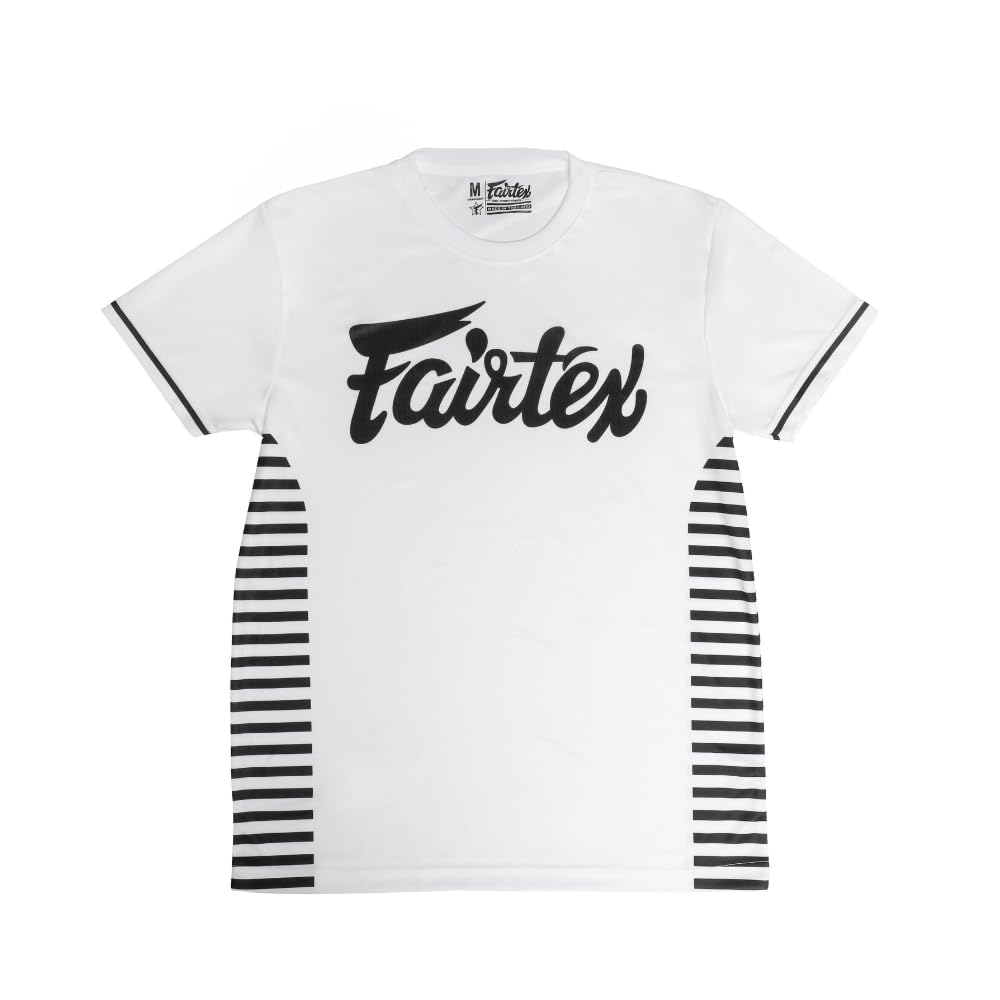 Fairtex TST353 T-Shirt Side Pattern, White, L