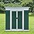 Outdoor Vertical Metal Storage Shed 5 x 3 Feet, Corrosion Resistant Steel with Sliding Door Suitable for Garden Bike, Tool Storage?Green?