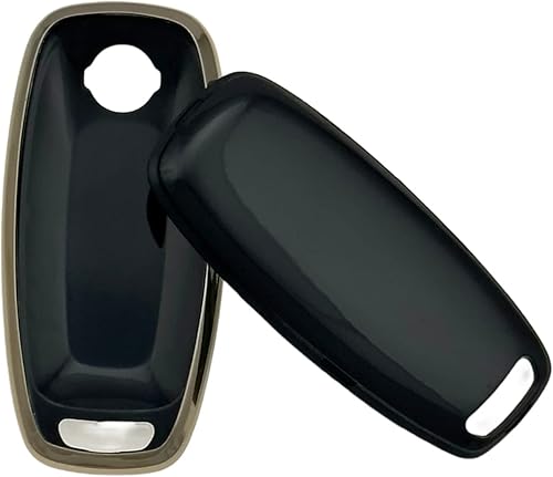 Miniatura 2 de Funda de goma de silicona para llavero compatible con Nissan Pathfinder Rogue (3 botonesTPU, negro verde)