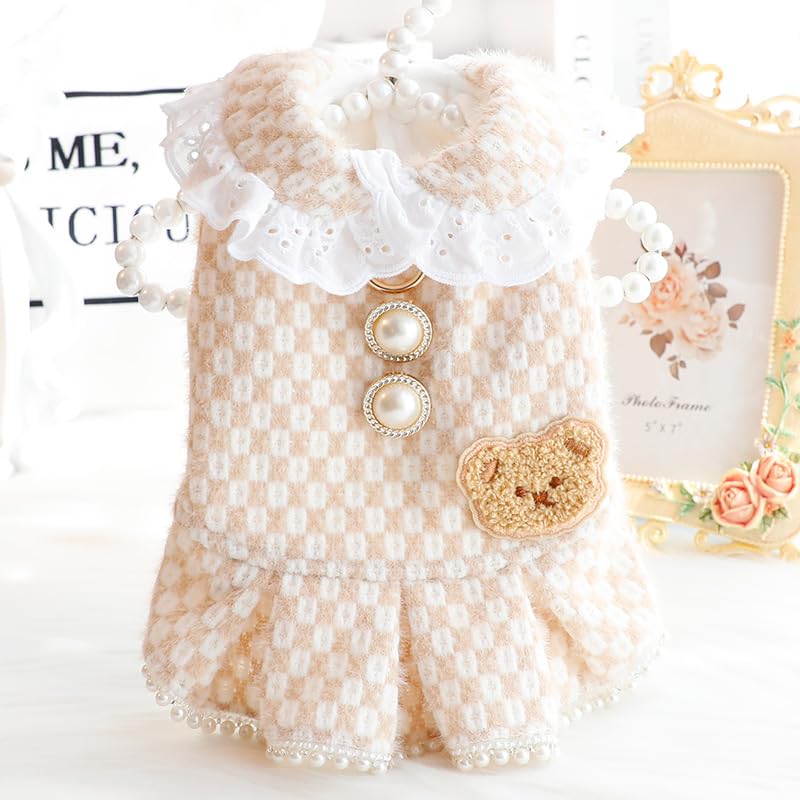 Vestido Princesa para Perros Pequeños XL Marrón miniatura 2