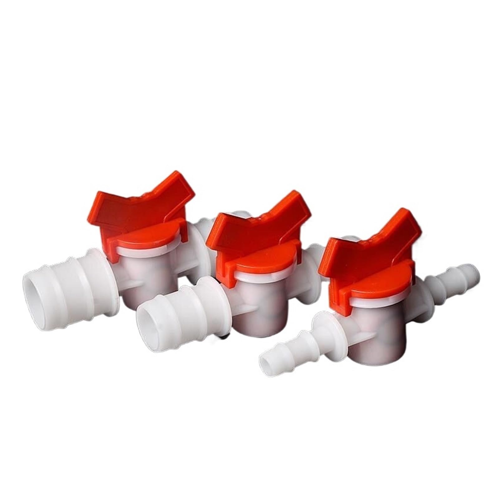 Yakufast 20Pcs 4-25Mm Pom Ball Valve, Barbed Hose Connector For Drip Irrigation & Aquarium(32Mm-32Mm,)