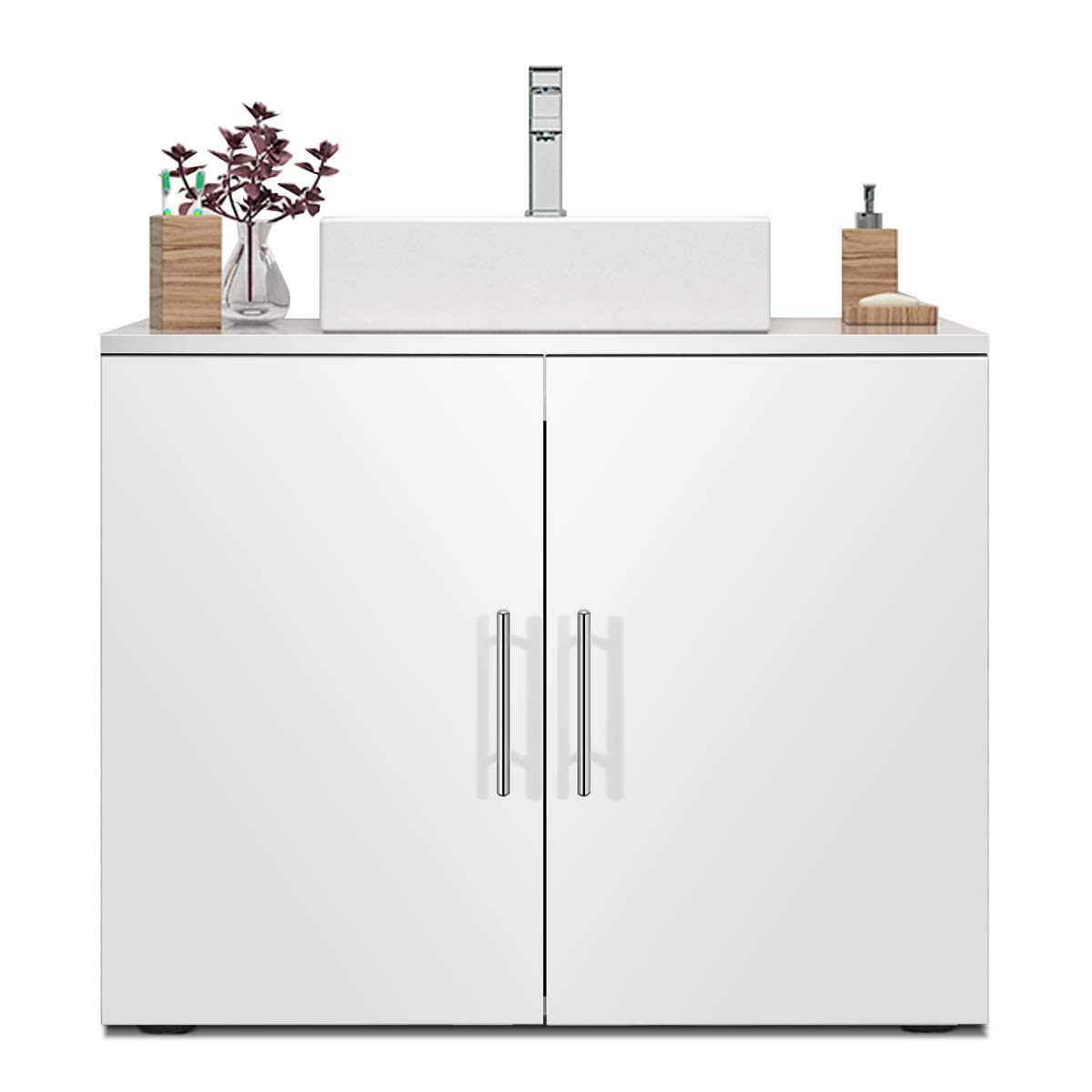 Buy Giantex Bathroom Vanity Under Sink Storage, 27" Wide 14