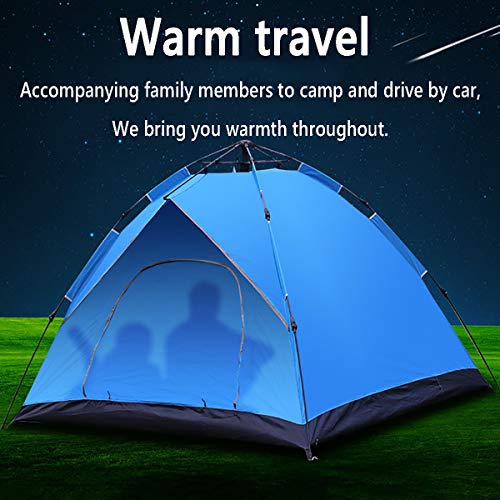 Carpa automática para camping de 4 personas color azul miniatura 5