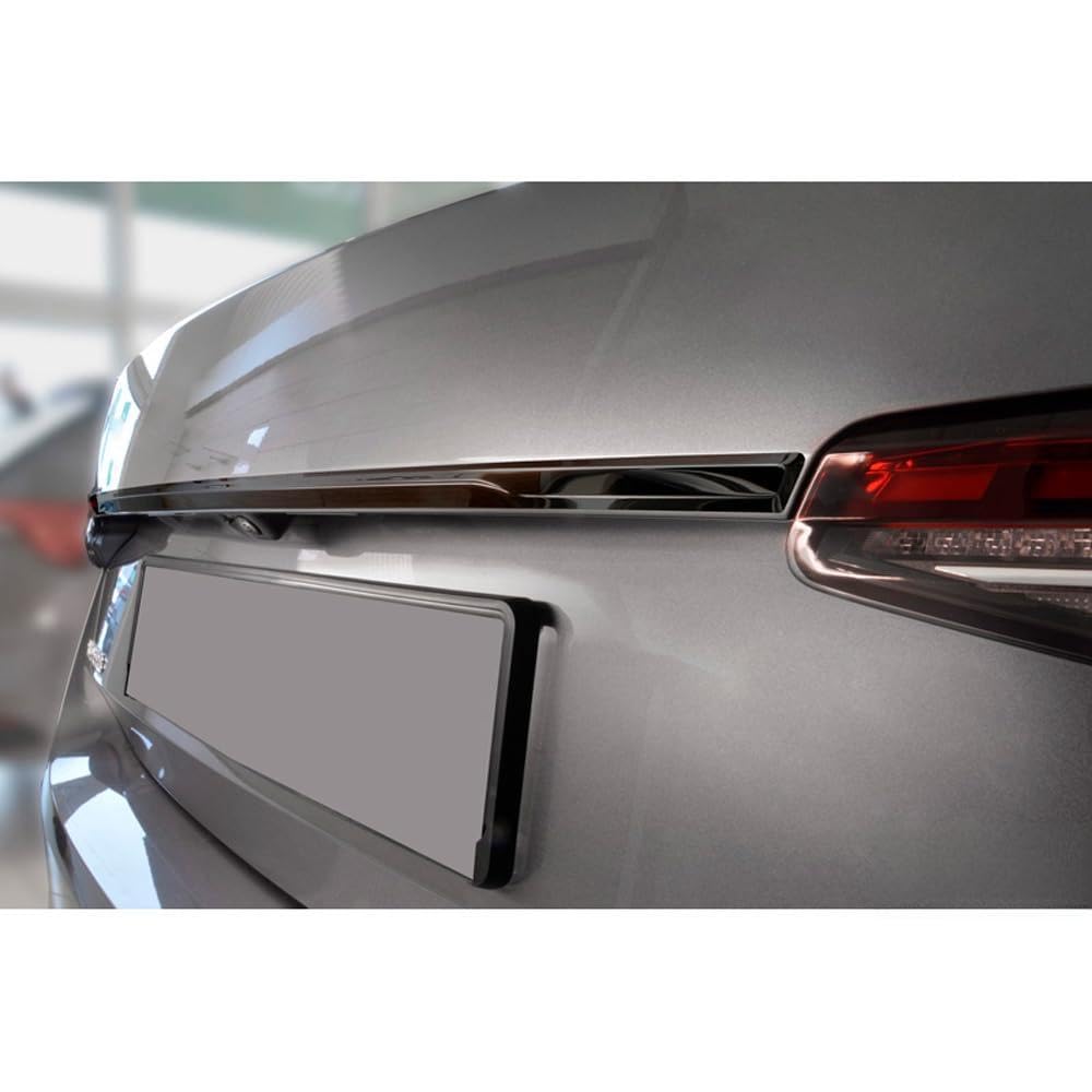 Avisa Black Chrome Stainless Steel Tailgate Trim compatible with Skoda Superb IV Liftback (NZ3) 2024-