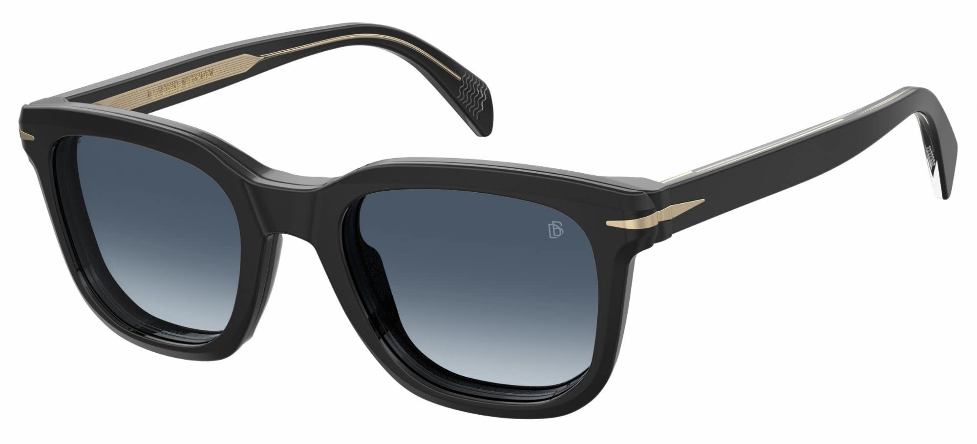 David BeckhamDB 7043/CS BLACK GOLD/BLUE SHADED CLIP-ON 50/21/145 men Sunglasses