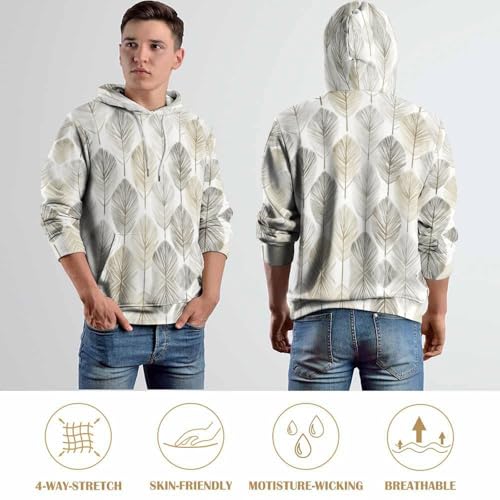 Sweat à capuche relief 3D pull d'hiver chaud et confortable - 6