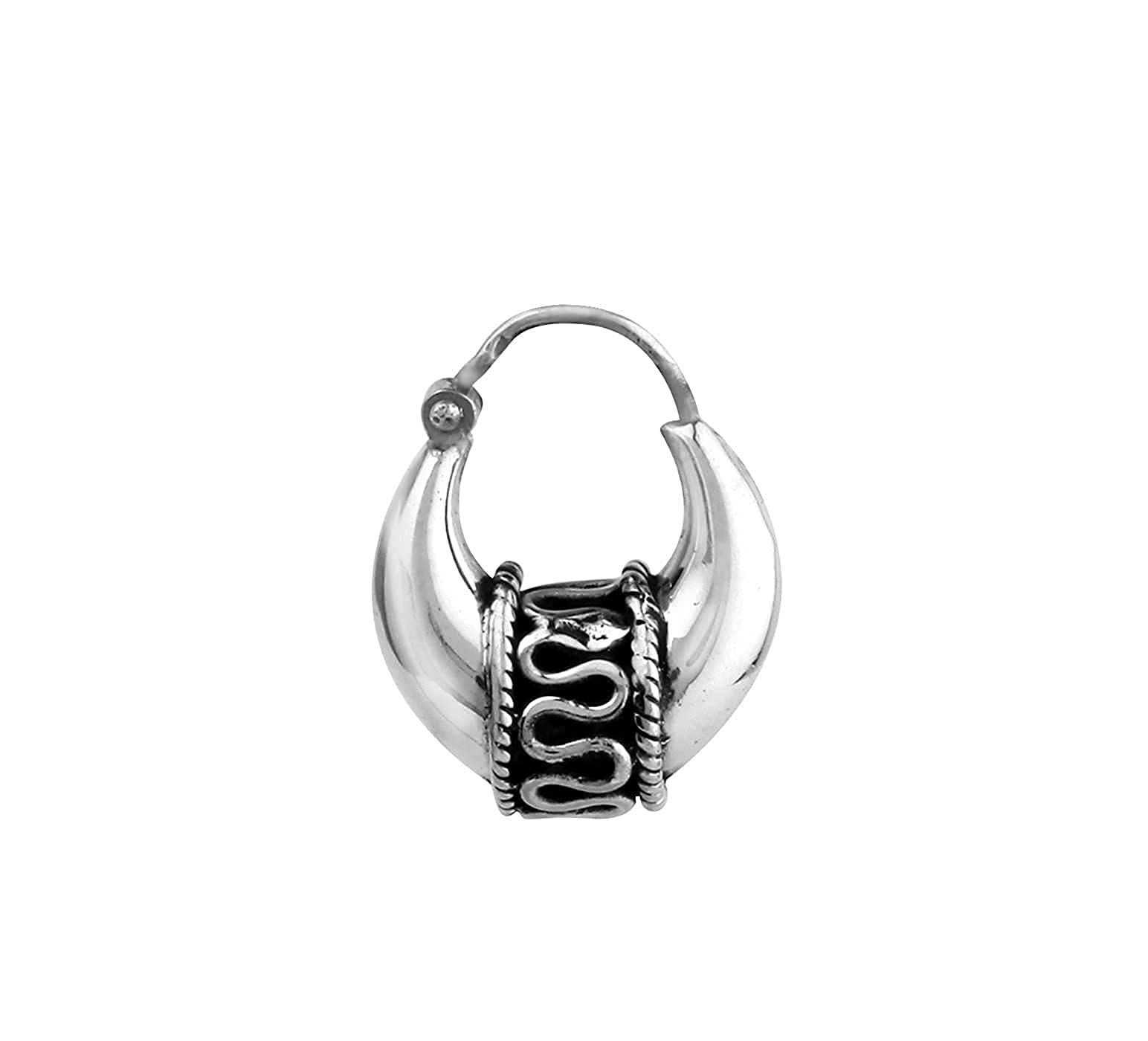 SOMYA BM Jewellers Mens 925 Pure Sterling Silver Stylish Salman Khan Look CHAND Bali (Hoop Earrings) Jewellery with Certificate of Purity - Medium-8mm (B09BJ9T3PM) Amazon Price History, Amazon Price Tracker