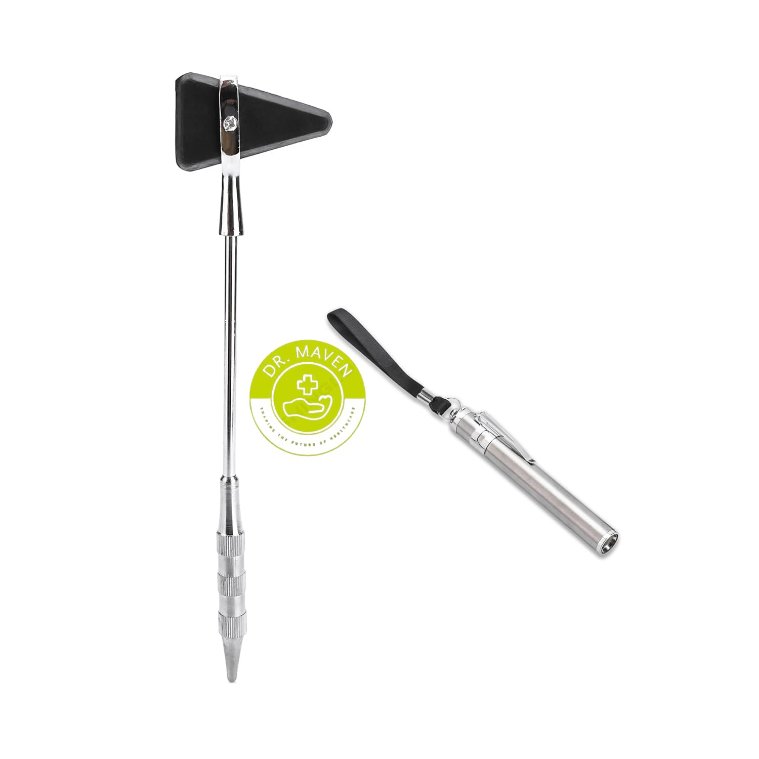 Dr.MAVEN Pocket Pen Torch With Knee Hammer For Doctors | Nurses | Medical Students Premium And Stainless Steel Body (B0D968B3RS) Amazon Price History, Amazon Price Tracker
