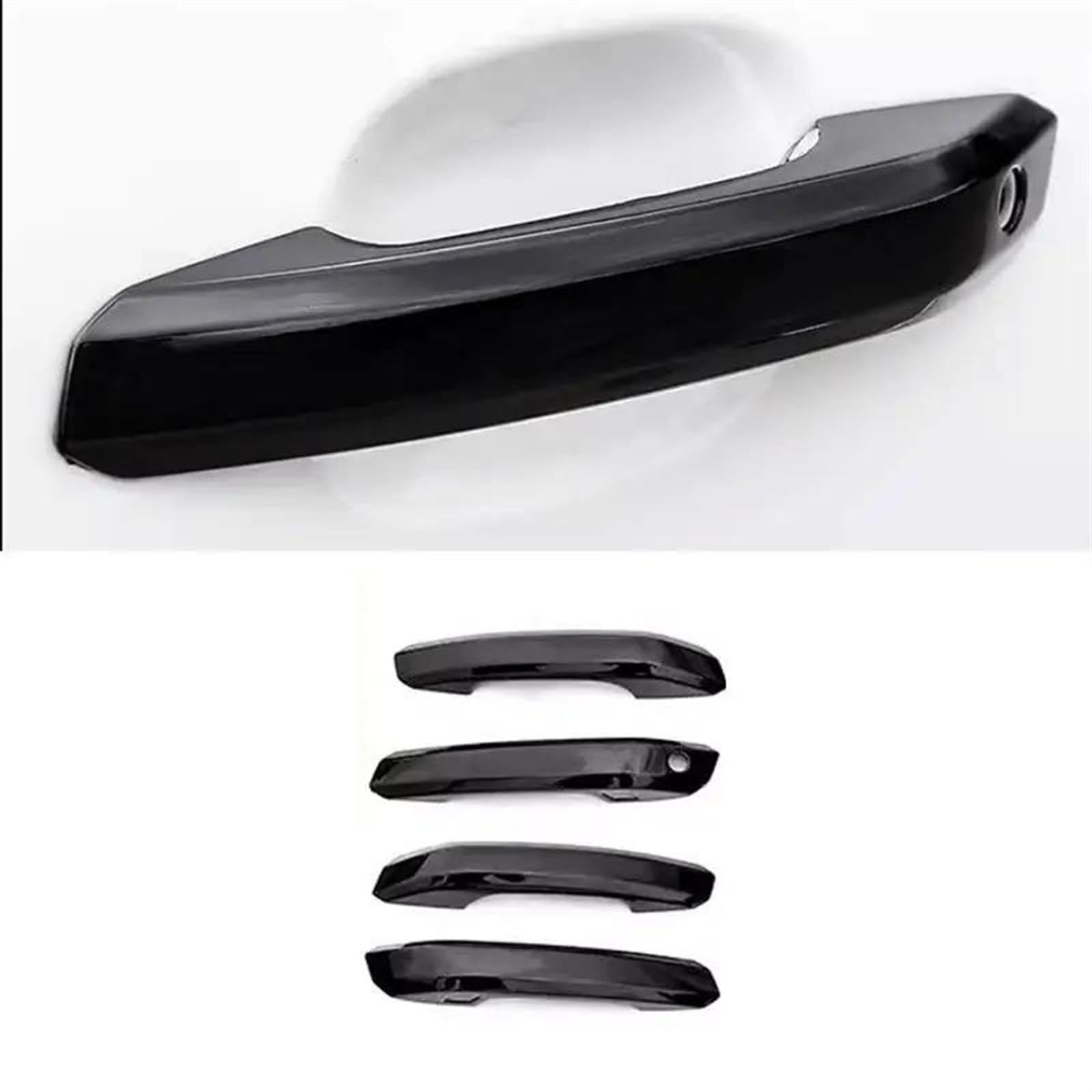 NOHEEU Car Exterior Door Handle Cover Decorative Replacement Parts for A4 B9 A5 2017 2018 2019(Style 1)