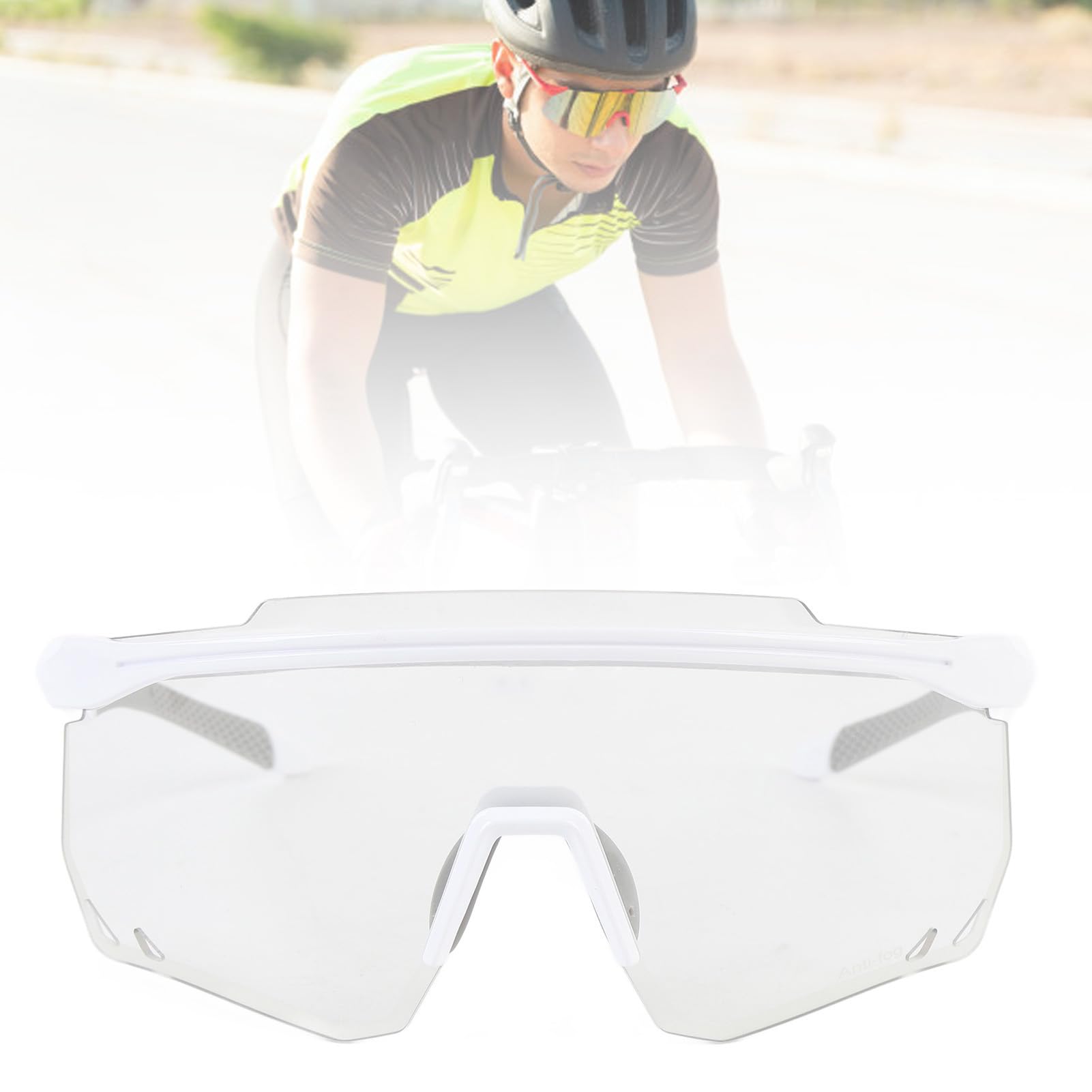 Ejoyous Occhiali da Ciclismo Fotocromatici TR90 Telaio Occhiali da Sole da Bici con Lenti in PC Antiappannamento Antivento Nasello Regolabile per Uomo Donna Ciclismo Corsa Guida Pesca Escursionismo