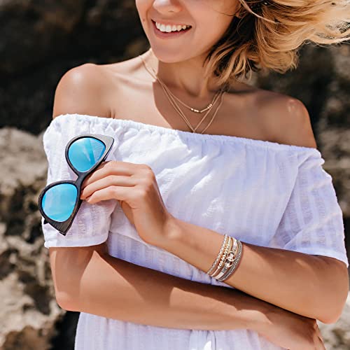 Btysun Bracelets For Women Birthday Gifts For Mom Women Teen Girl Gifts Leather Wrap Crystal Cuff Bracelets For Girlfriend Valentiens Day Gifts For Her #TOP2