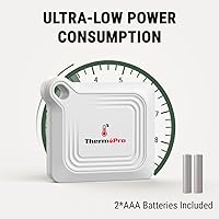 Vista 9 de ThermoPro Bluetooth Thermometer Hygrometer, 260FT Range Temperature Sensor Greenhouse Thermometer, Remote App Control Temperature and Humidity