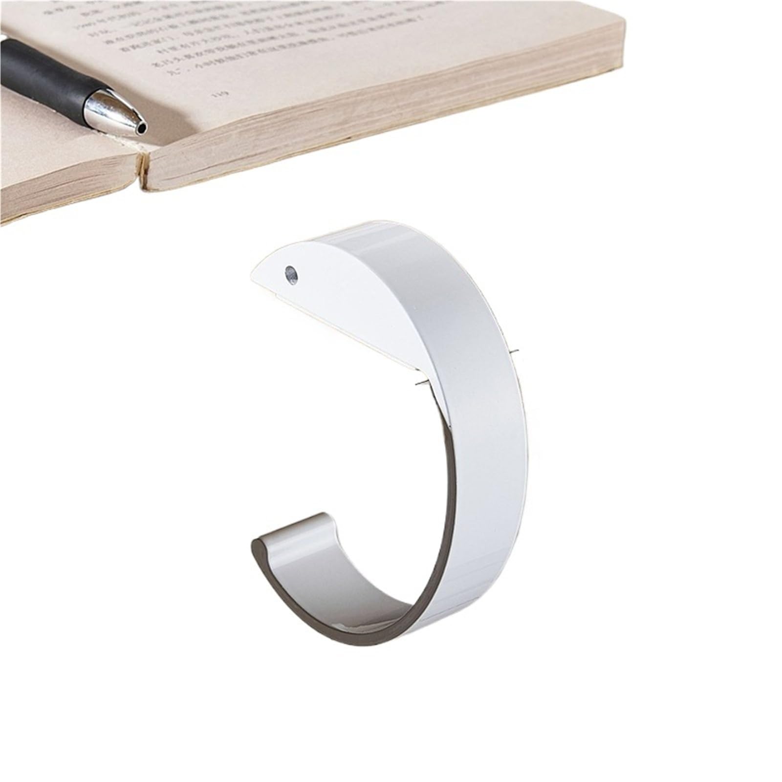 GHHZML Handbag Hooks for Tables Desk Bag Hanger Portable Office Edge Hook Desktop Backpack Side Handbag Rack(B White)
