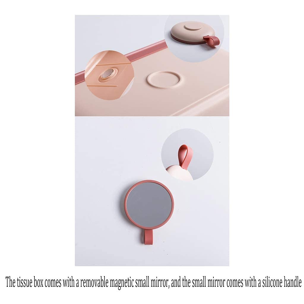 Tapas de Toallas de Papel Titular de Tejido Impermeable a Prueba de Agua Caja de Papel Higiénico Caja de Papel Higiénico Papel Higiénico Papel Higiénico Bandeja de Cajón Durable/Pink